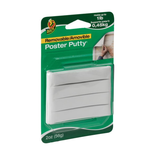 Duck Removable Poster Putty, White, 2 oz